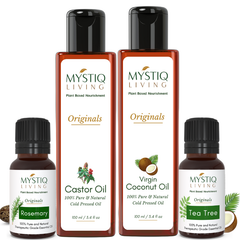 Hair Care Kit for Hair Fall, Dandruff, Moisturizing Hair | DIY All-in-one Hair Care Kit