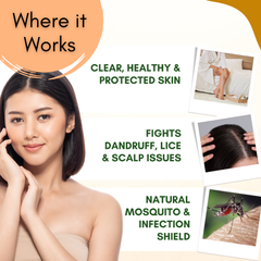 Neem Oil for Skin Infections, Remedy for Hair Lice | Cold Pressed, 100% Pure & Natural