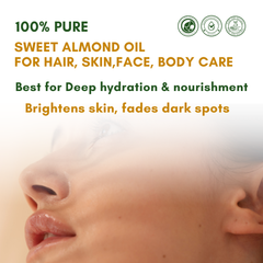 Sweet Almond Oil | Cold Pressed, 100% Pure & Natural