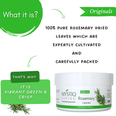 Rosemary Leaves With Spray Bottle Applicator - 70G | For Rosemary Water Spray Mist | DIY - Hair Growth Mist