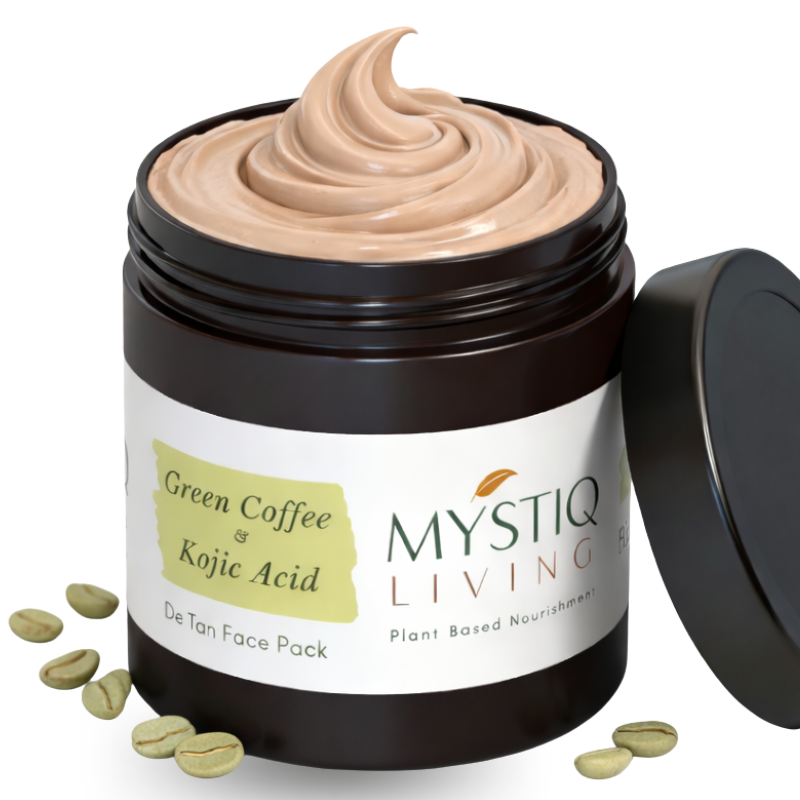 Green Coffee Blemish Clear Face Pack/Mask for Brightening, Tan Removal and Glowing Skin