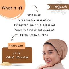 Extra Virgin Olive Oil & Sesame Oil - Nourishing Combo | Cold Pressed, 100% Pure & Natural