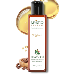 Castor Oil for Hair Growth, Nourishment of Skin | Cold Pressed, 100% Pure & Natural