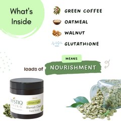 Green Coffee Blemish Clear Scrub for Men and Women | Exfoliating Scrub for Pigmentation & Dark Spots