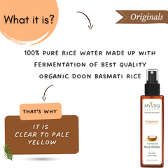 Fermented Rice Water Toner Spray for Glass Skin, Smooth Hair