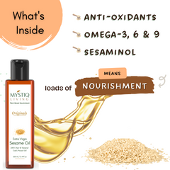 nourishment of Extra Virgin Sesame Oil