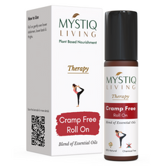 Cramp Free Roll On | Therapeutic Blend of Essential Oils | Pure & Natural - Mystiq Living