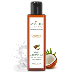 Virgin Coconut Oil │Cold Pressed Oils For Skin & Hair | 100% Pure & Natural - Mystiq Living