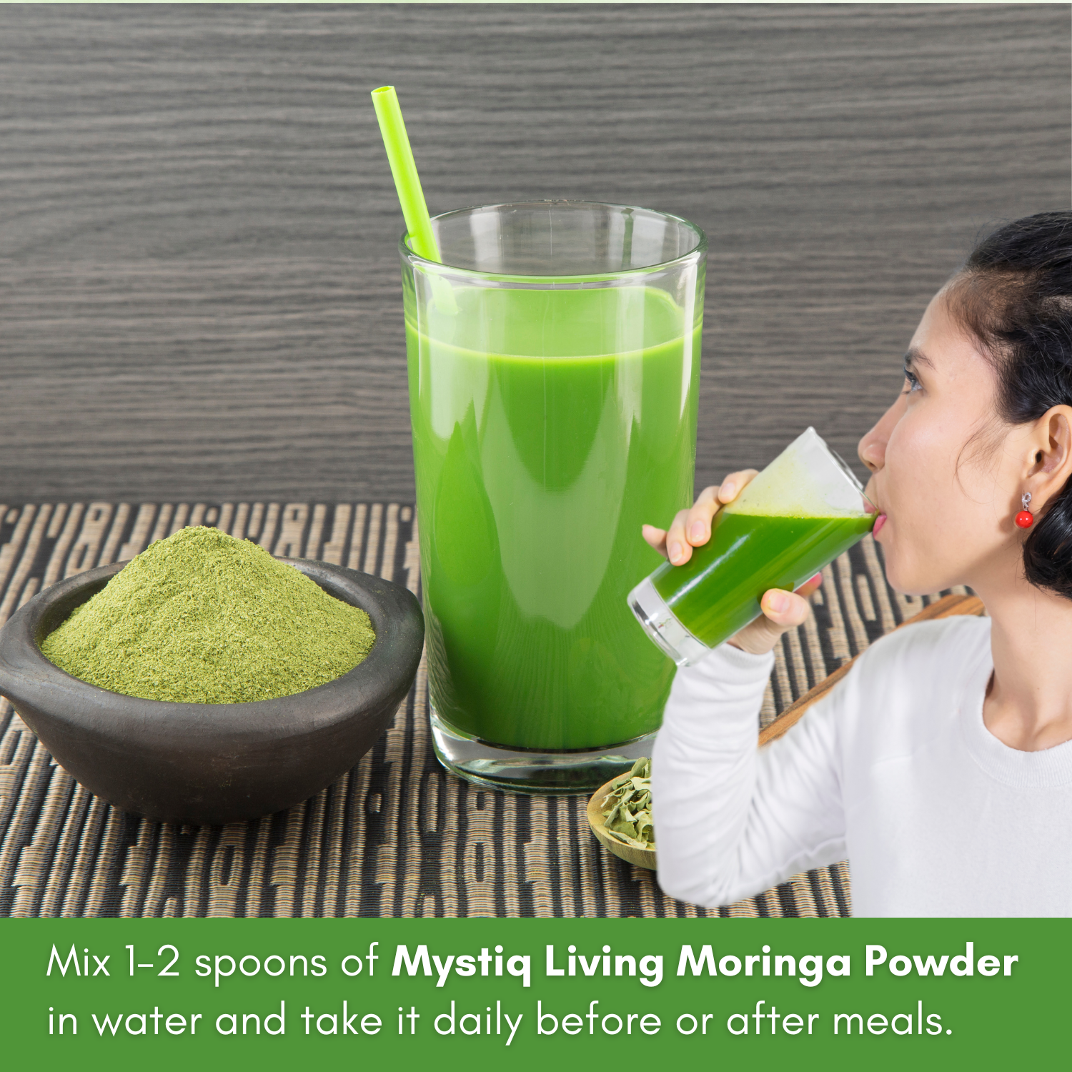 Organic Moringa Leaves Powder - 100 GM | 100% Pure & Nutrient-Rich Superfood fro Weight Loss