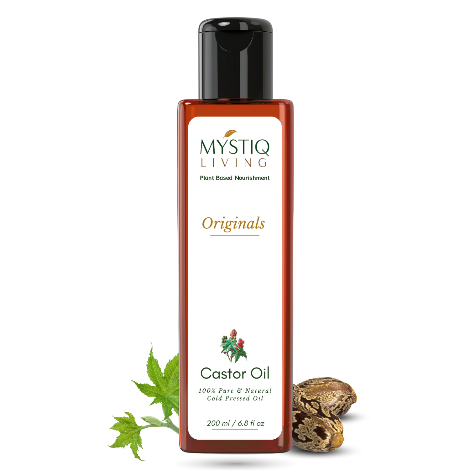 Castor Oil for Hair Growth, Nourishment of Skin | Cold Pressed, 100% Pure & Natural