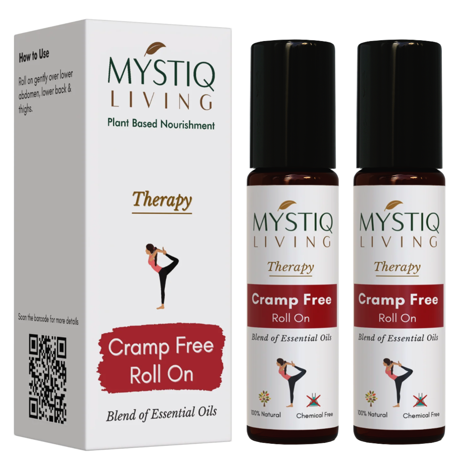 Cramp Free Roll On for Instant Relief from Muscle Cramps and Back Pain