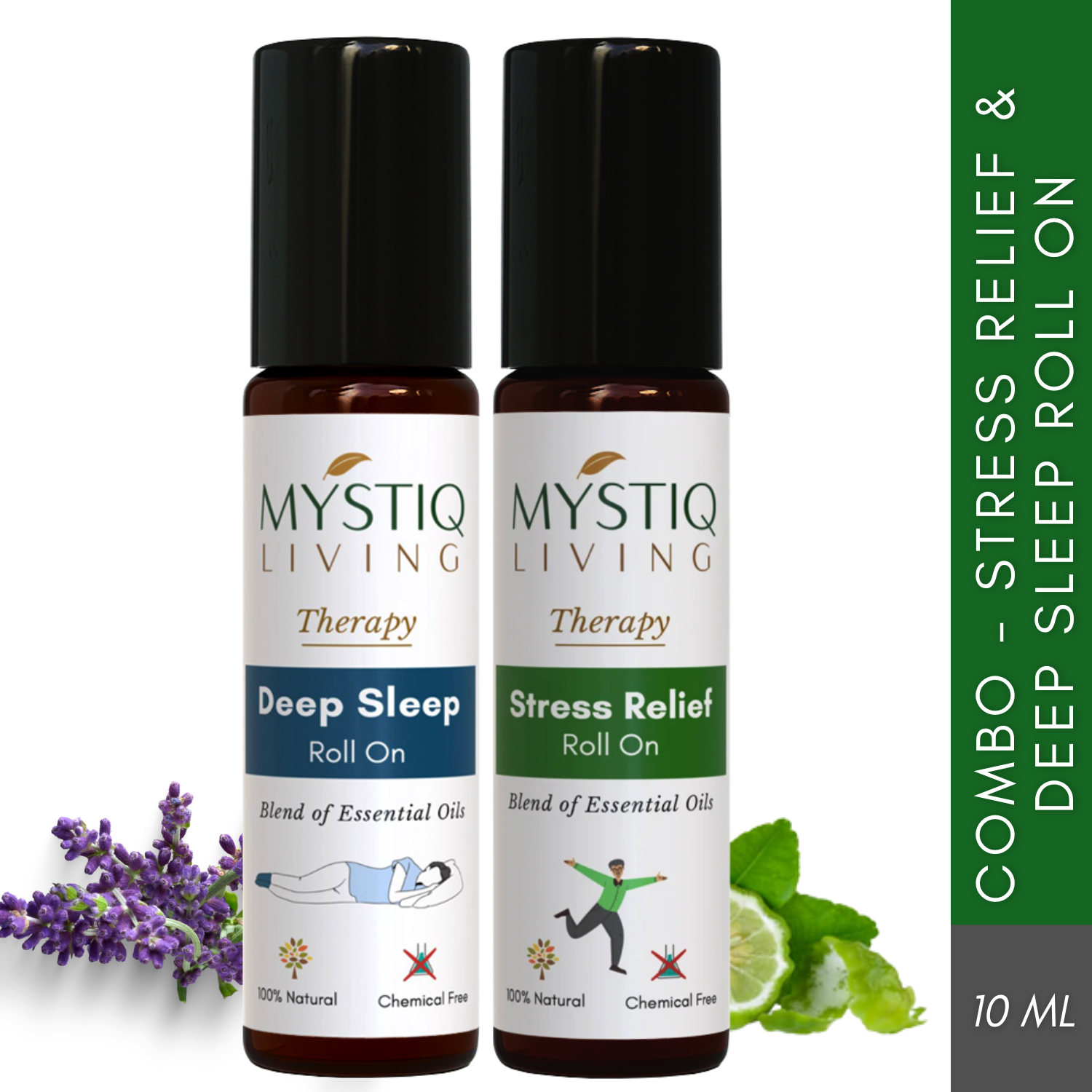 Stress Relief & Deep Sleep Roll On for Instant Sleep, Stress Relief