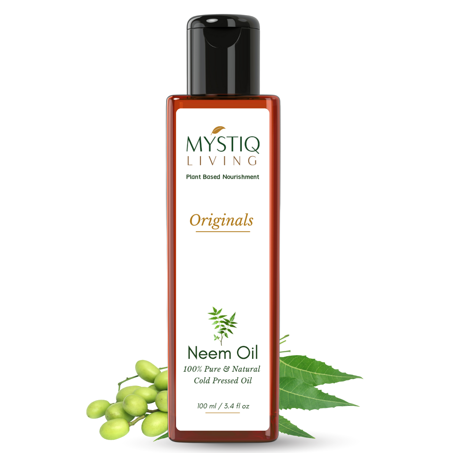 Neem Oil for Skin Infections, Remedy for Hair Lice | Cold Pressed, 100% Pure & Natural