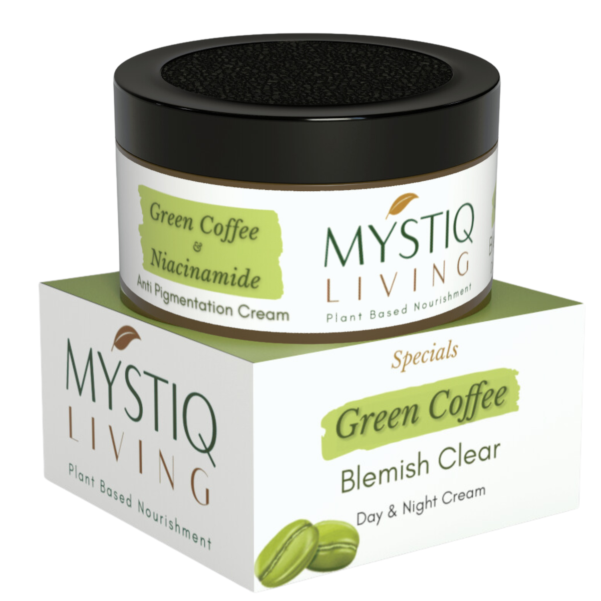 Green Coffee Blemish Clear Cream for Dark Spots and Brighten Skin - Pigmentation Removal Cream
