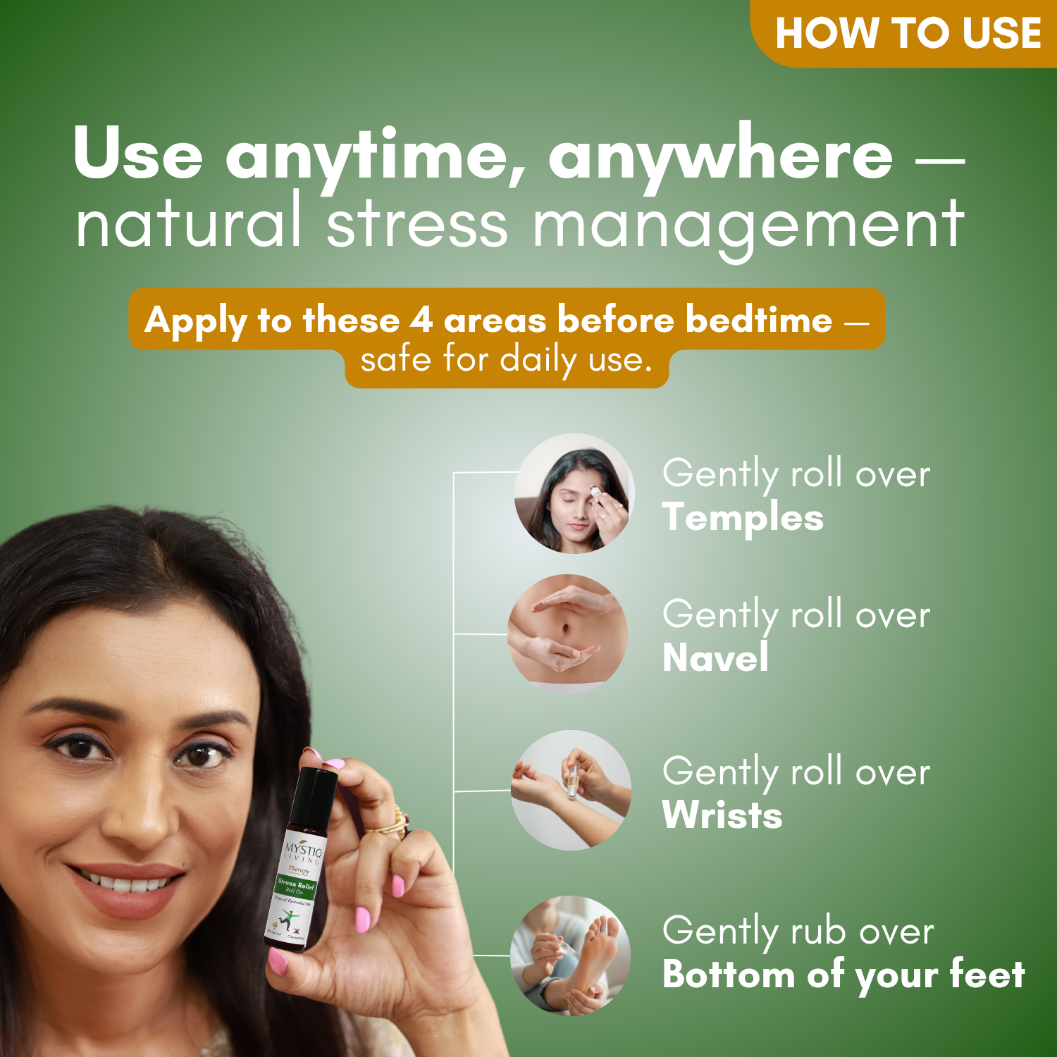 Stress Relief Roll On for Instant Calm and Relaxation