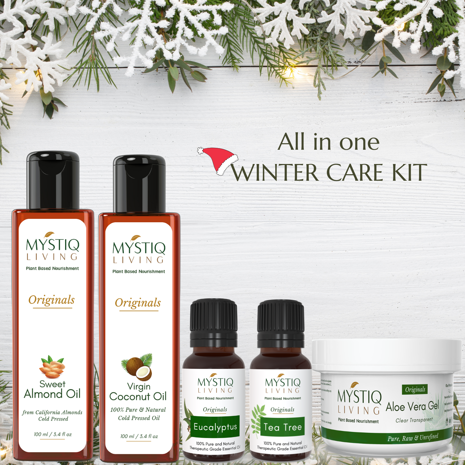 All-In-One DIY Winter Care Kit for Skin, Hair and Wellness