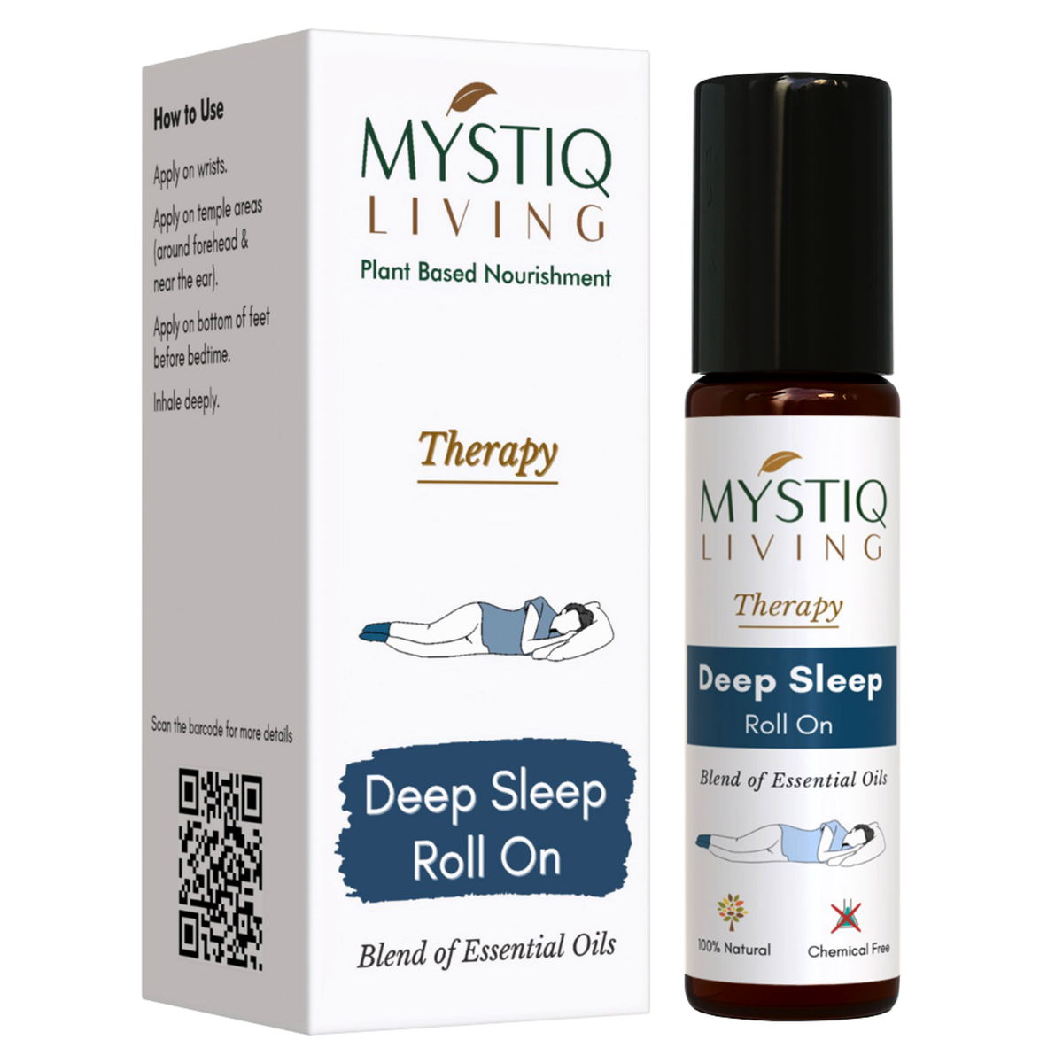 Deep Sleep Roll On for Regulating Sleep Cycle, Restful Sleep and Calms the Nerves