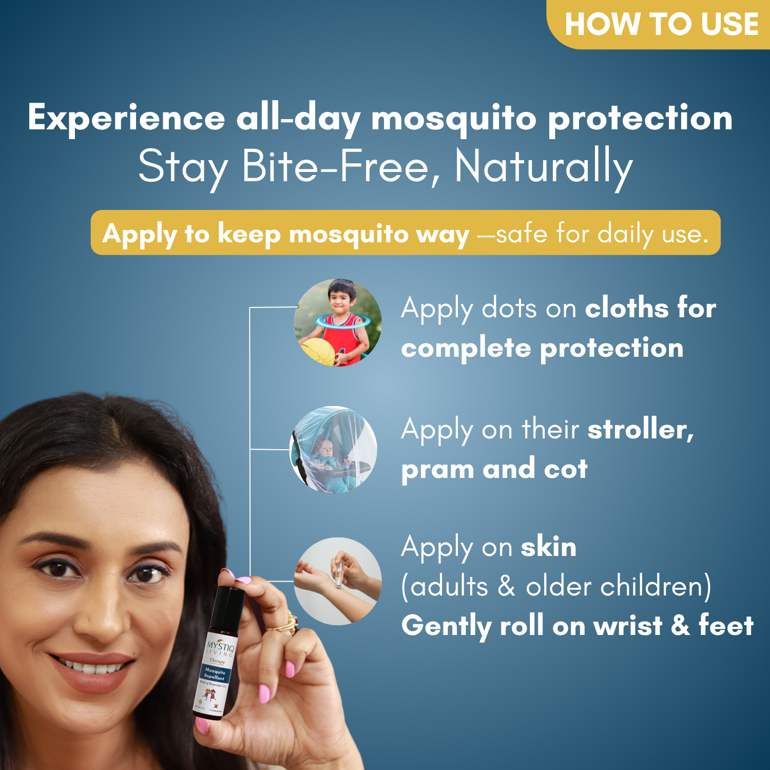 Mosquito Repellent Roll On | Fabric Roll On