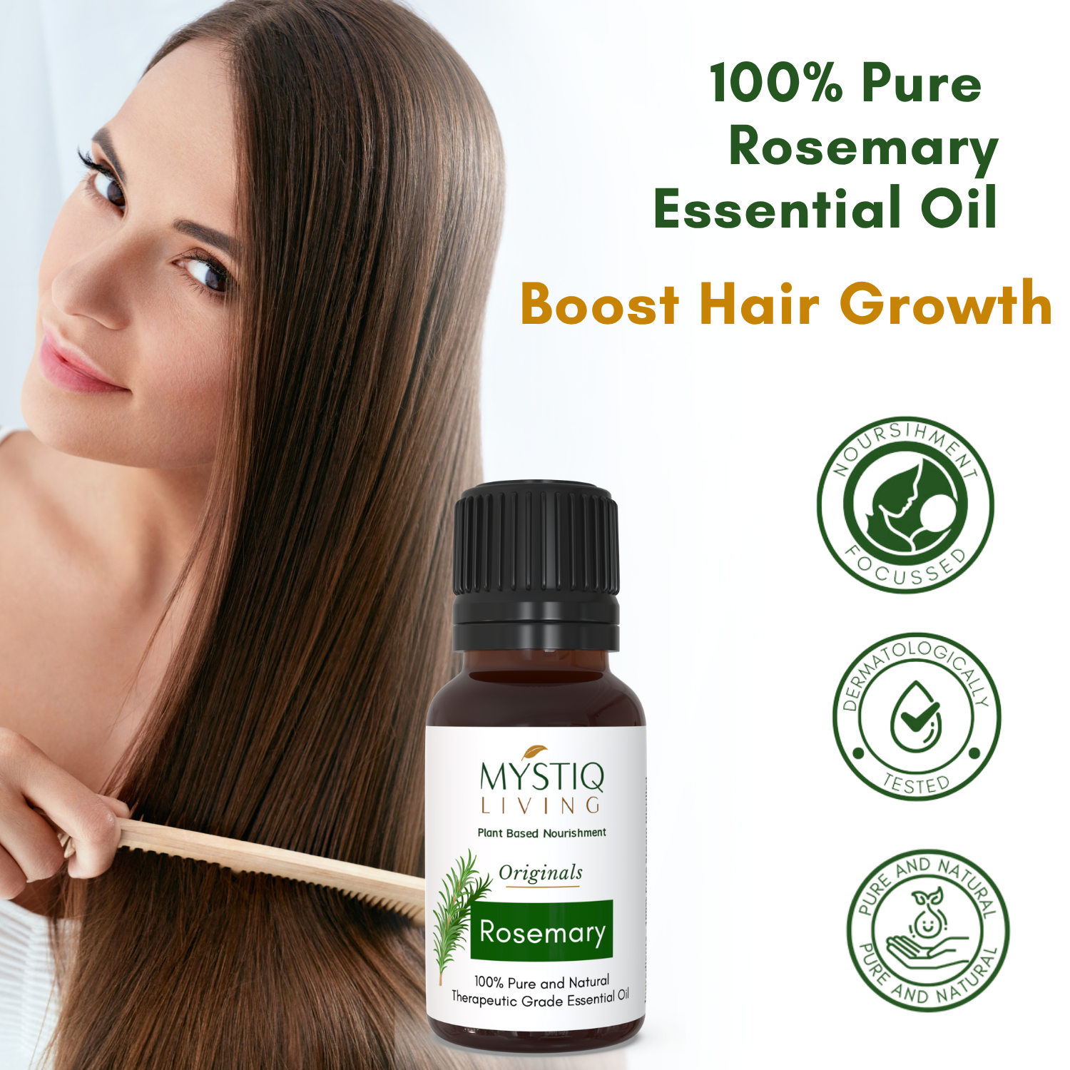 Rosemary Essential Oil for Hair Growth, Skin and Aromatherapy