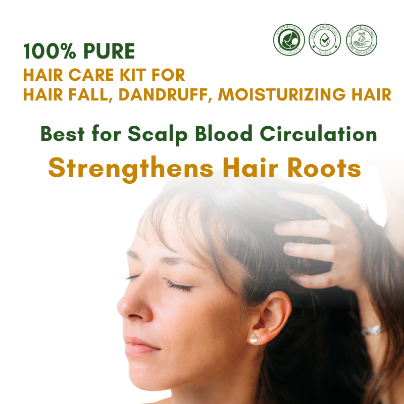 Hair Care Kit for Hair Fall, Dandruff, Moisturizing Hair | DIY All-in-one Hair Care Kit