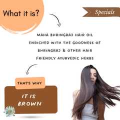 Maha Bhringraj Hair Oil for Hair Growth, Anti-Hair Fall, Anti-Dandruff