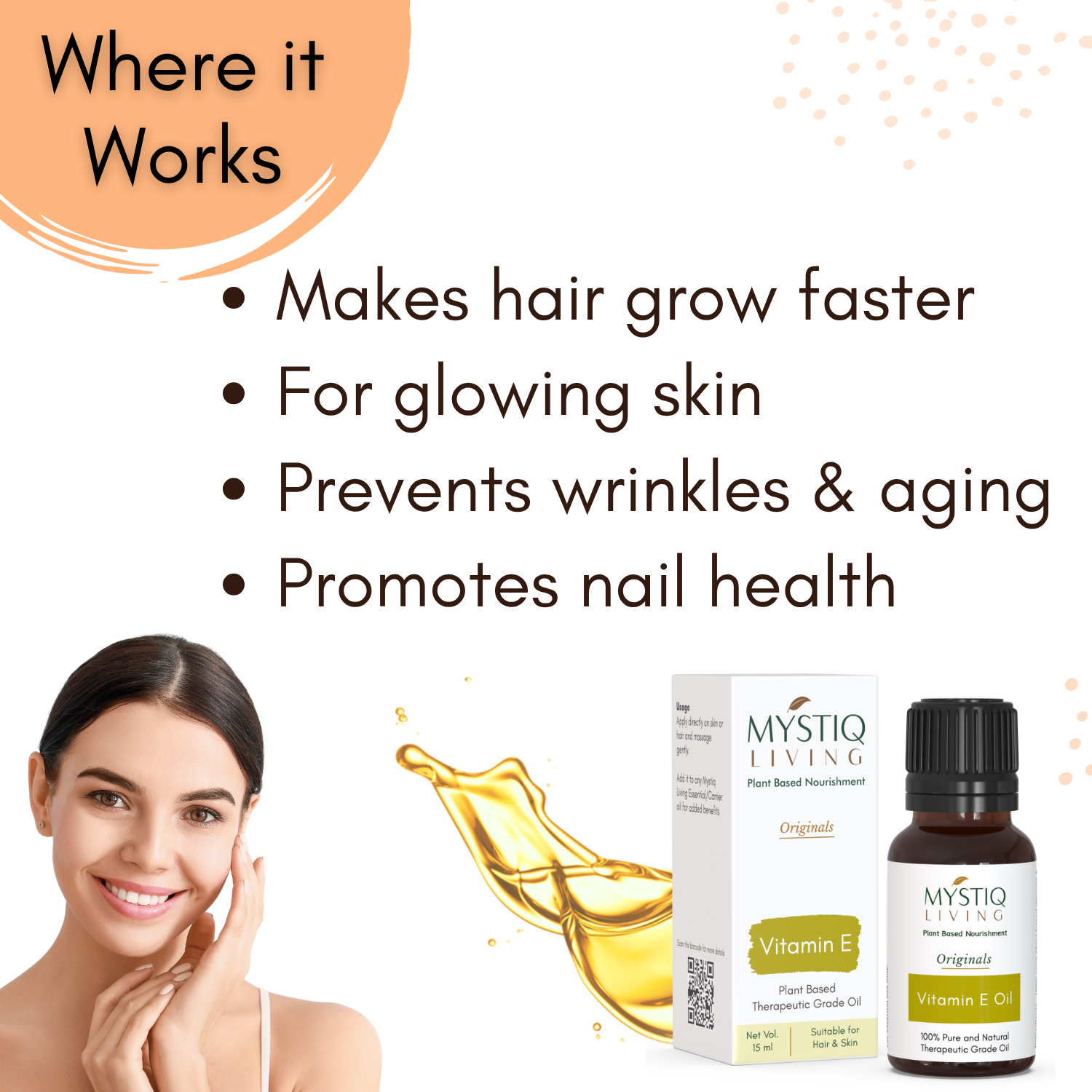 Vitamin E Oil for Face, Body and Skin