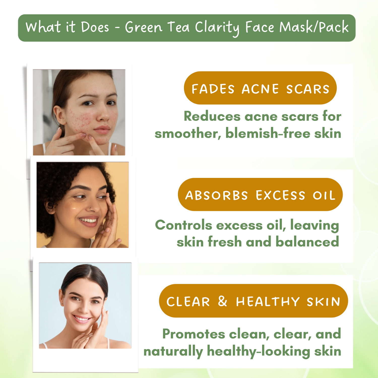 Green Tea Clarity Face Mask for Clarifying Oily and Acne Prone Skin