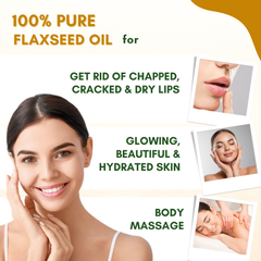 Flaxseed Oil | Cold Pressed, 100% Pure & Natural