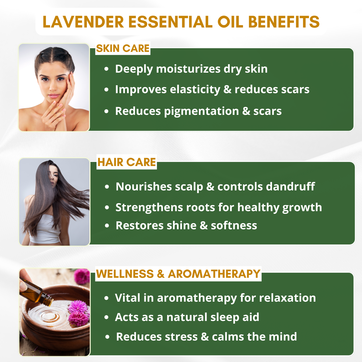 Lavender Essential Oil for Skin, Hair & Aromatherapy