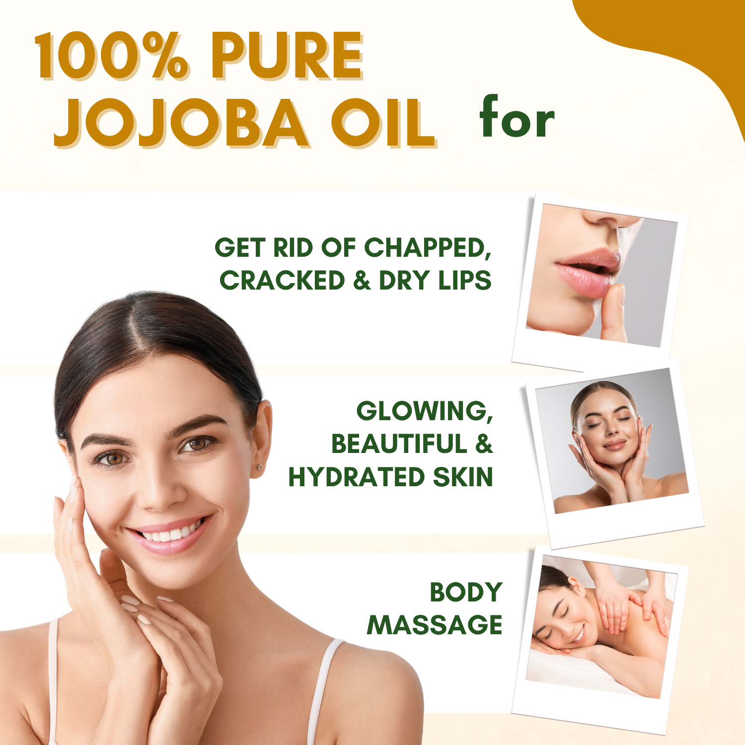 Jojoba Oil for Hair Growth, Skin Moisturizing | Cold Pressed, 100% Pure & Natural