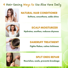 Aloe vera Gel for Face, Skin and Hair | 100% Pure and Natural