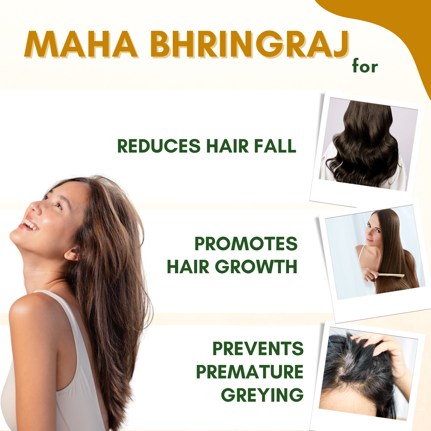 Maha Bhringraj Hair Oil for Hair Growth, Anti-Hair Fall, Anti-Dandruff