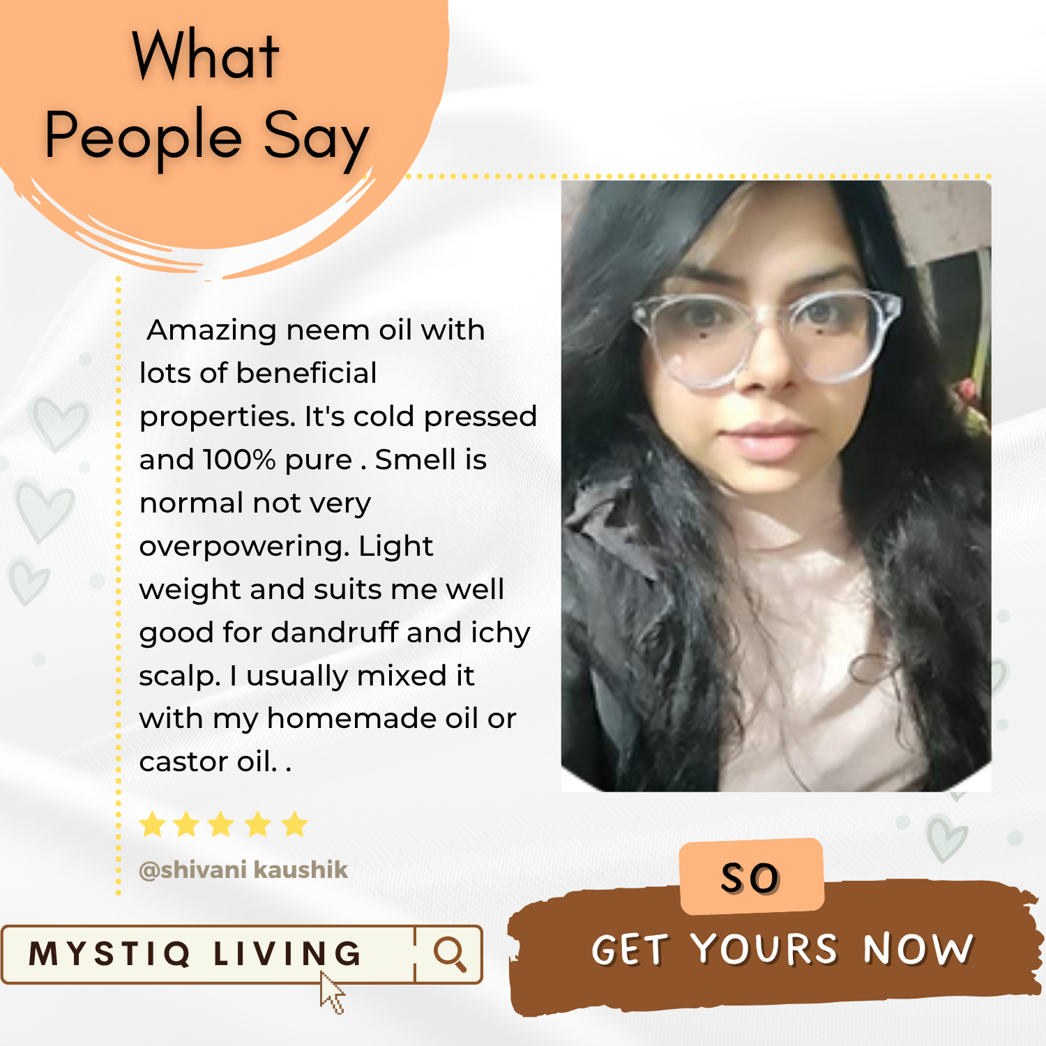 Neem Oil for Skin Infections, Remedy for Hair Lice | Cold Pressed, 100% Pure & Natural