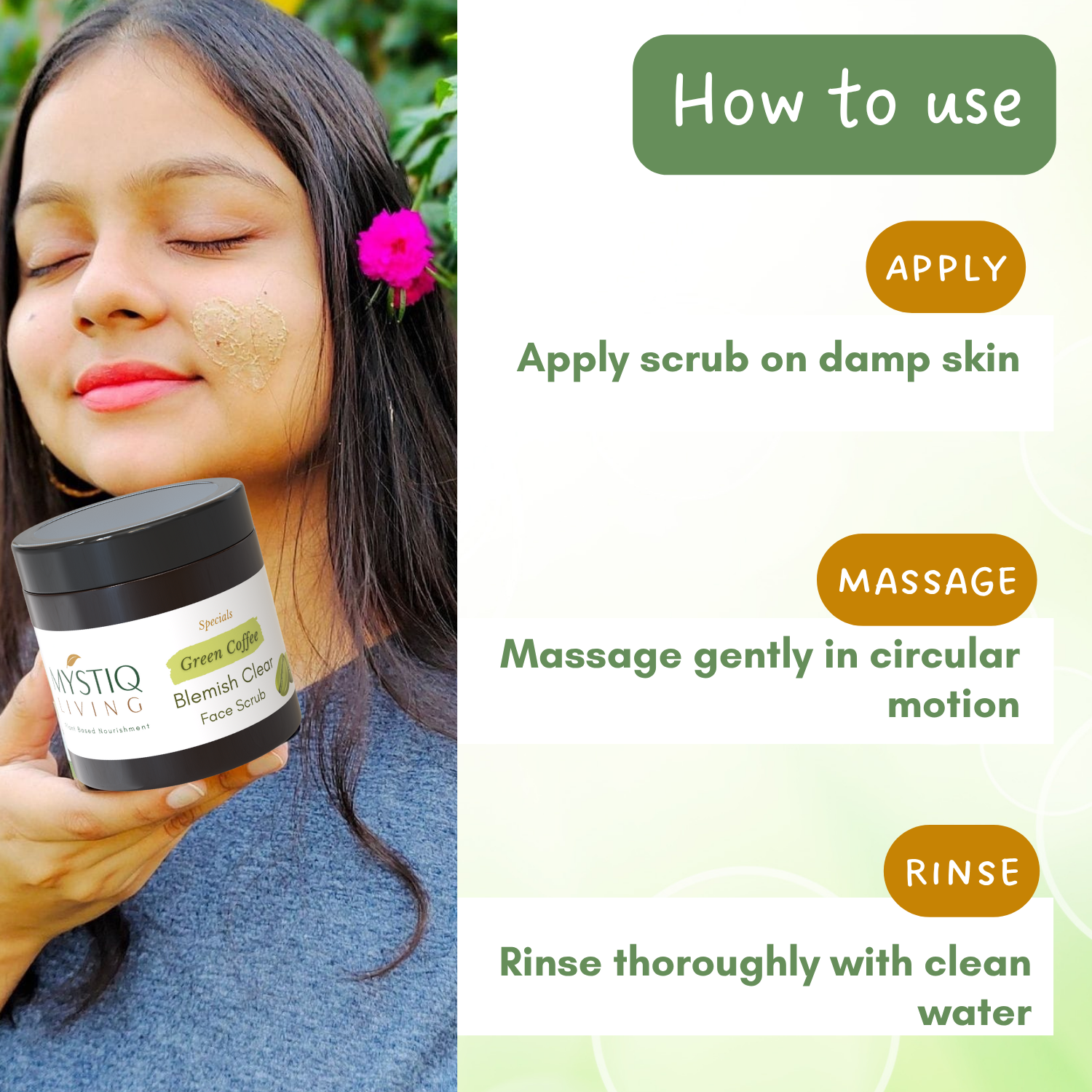 Green Coffee Blemish Clear Scrub for Men and Women | Exfoliating Scrub for Pigmentation & Dark Spots