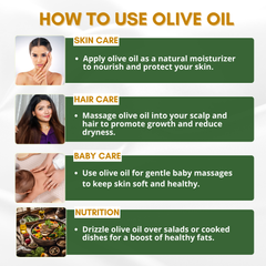 Extra Virgin Olive Oil & Sesame Oil - Nourishing Combo | Cold Pressed, 100% Pure & Natural