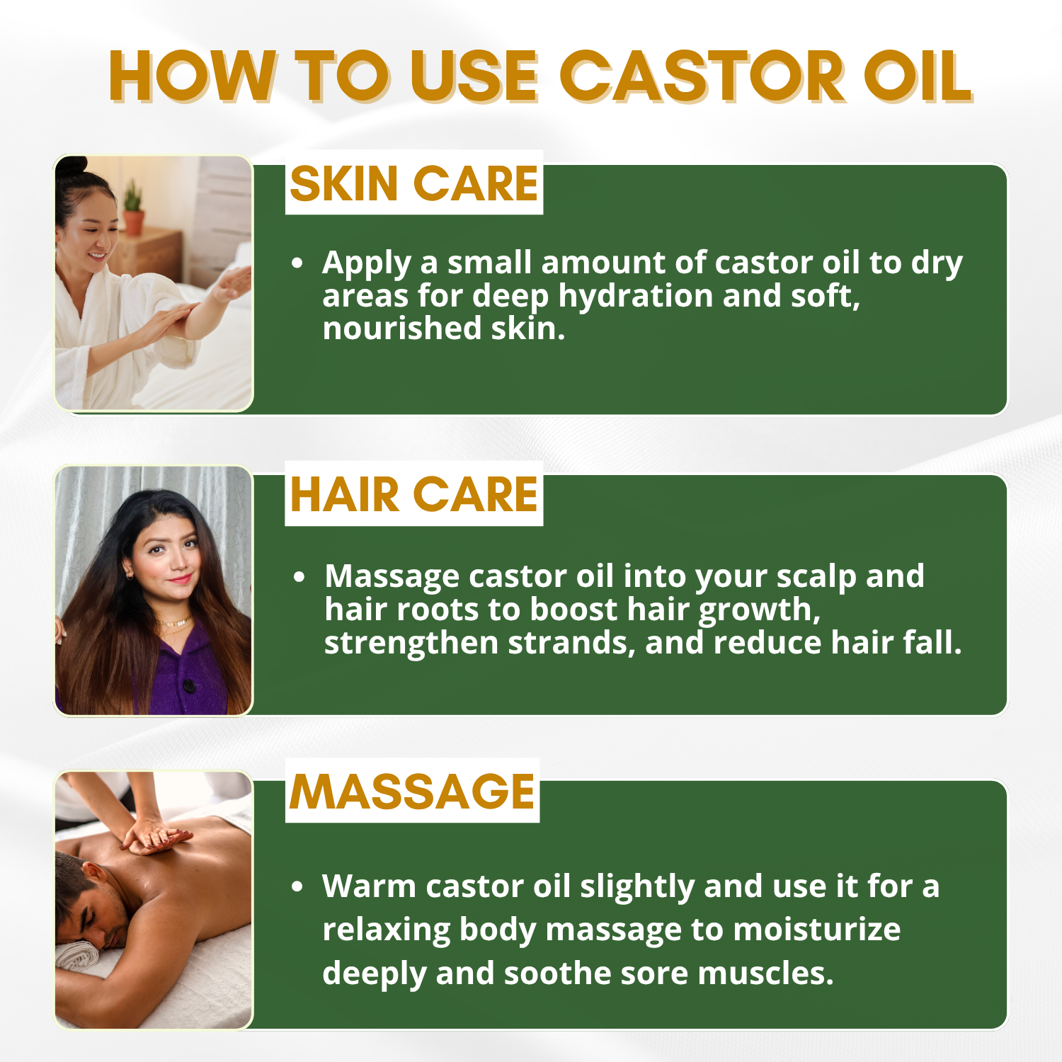Castor Oil for Hair Growth, Nourishment of Skin | Cold Pressed, 100% Pure & Natural