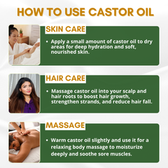 Castor Oil & Kalonji Oil -Nourishing Combo | Cold Pressed, 100% Pure & Natural