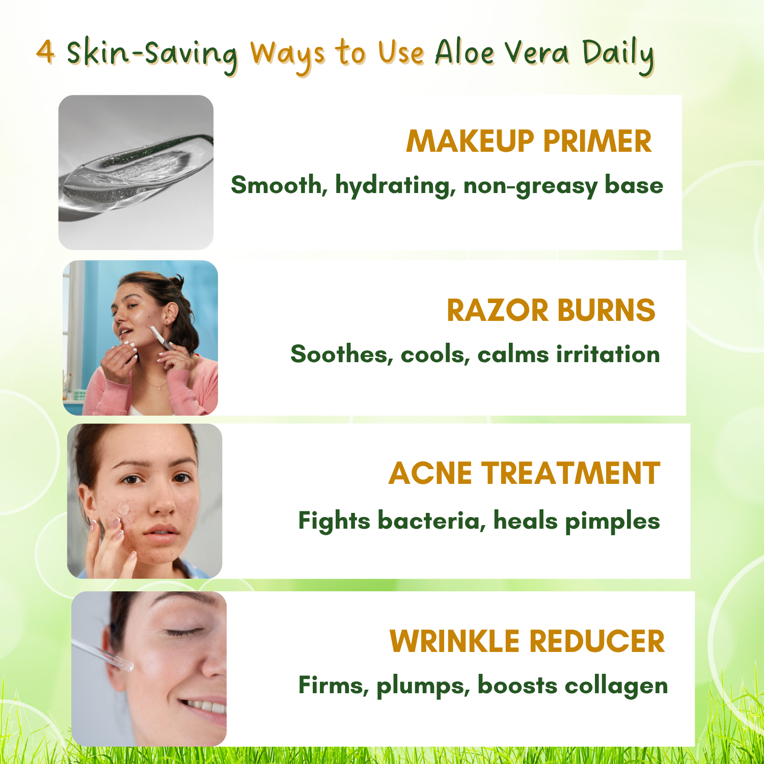 Aloe vera Gel for Face, Skin and Hair | 100% Pure and Natural