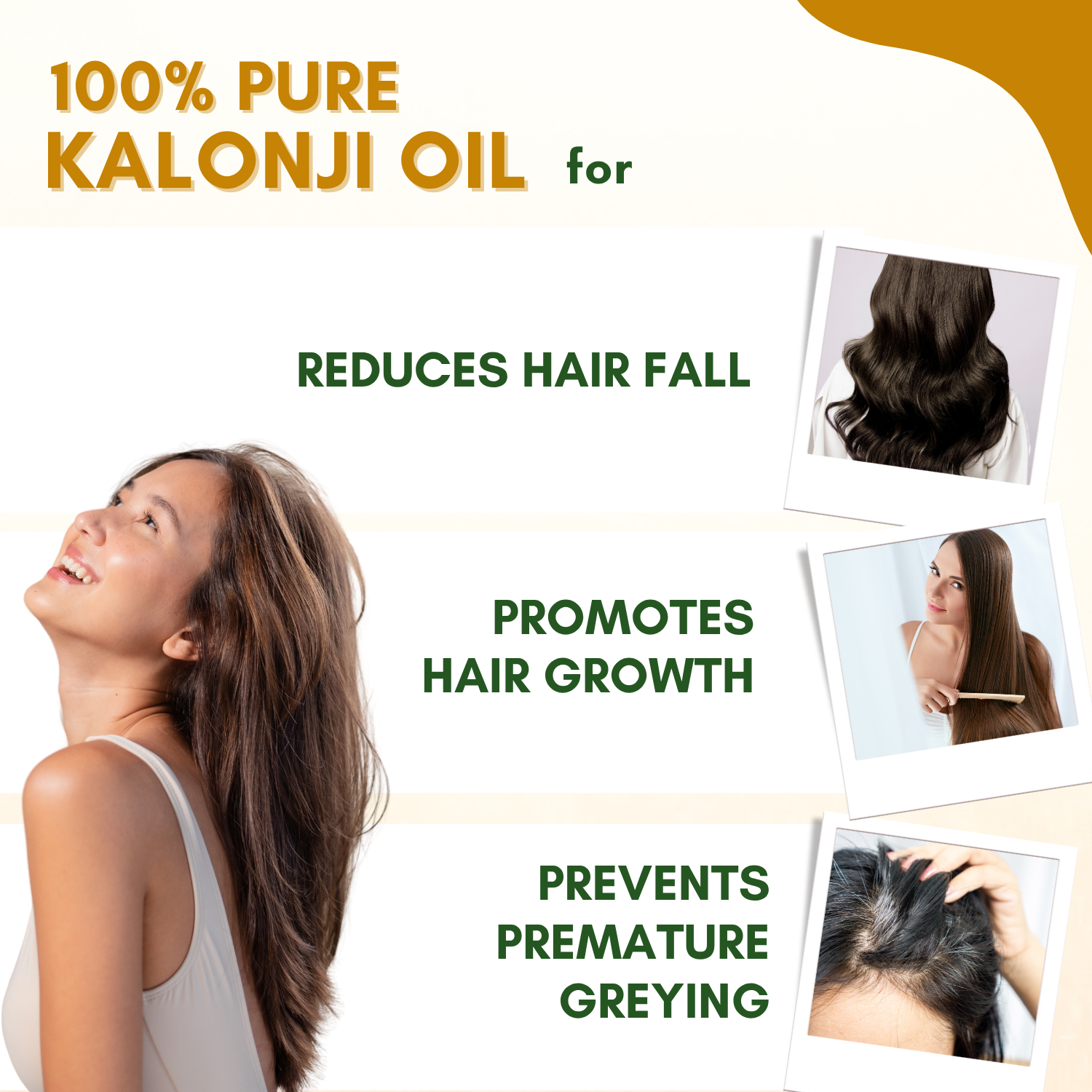 Kalonji Oil for Healthy Hair and Skin, Prevents Greying, Itchy Scalp | Cold Pressed, 100% Pure & Natural