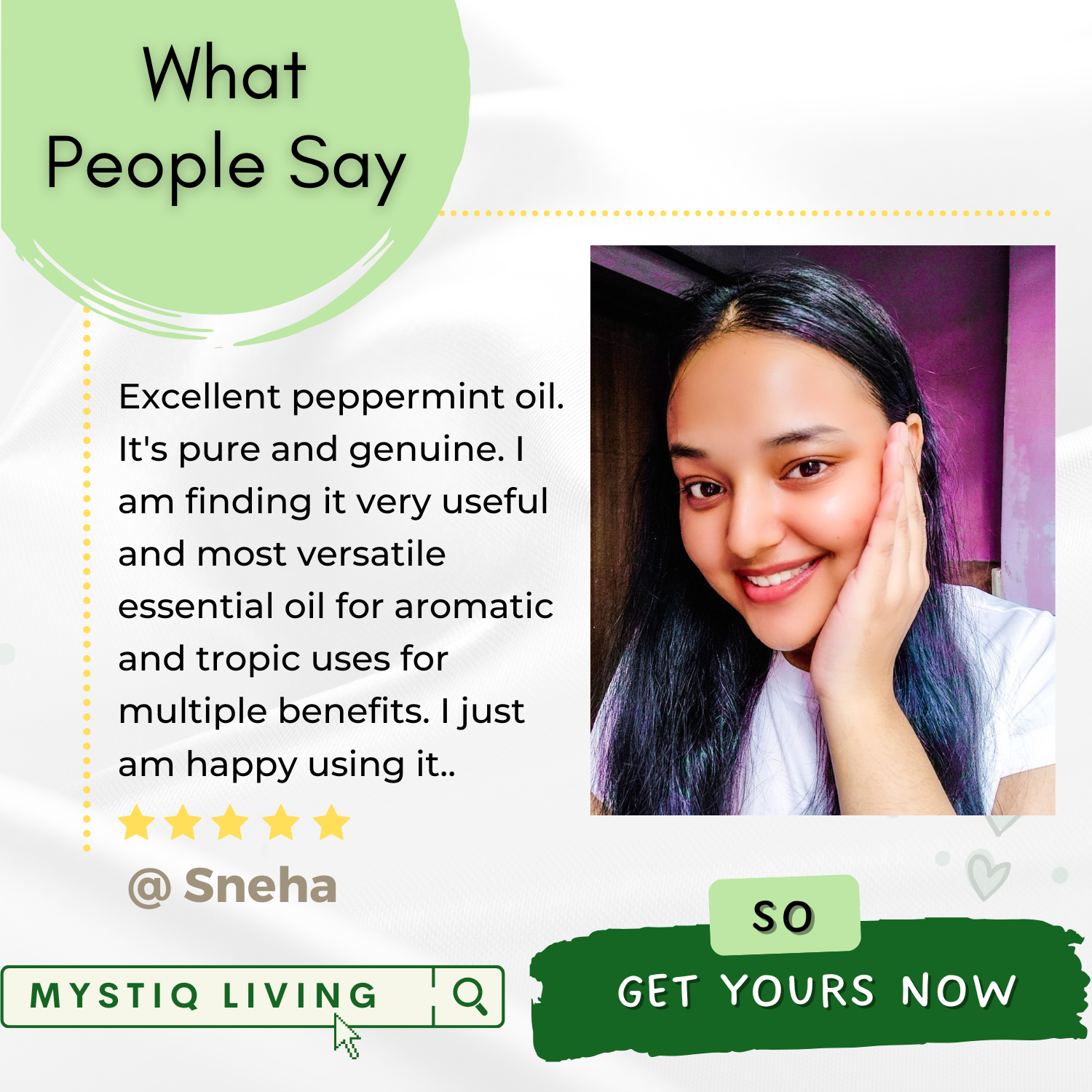 Peppermint Essential Oil for Skin, Hair, Scalp and Aromatherapy