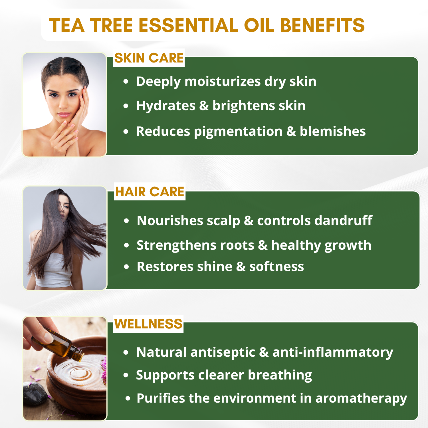 Tea Tree Essential Oil for Acne, Hair Care, Anti Aging