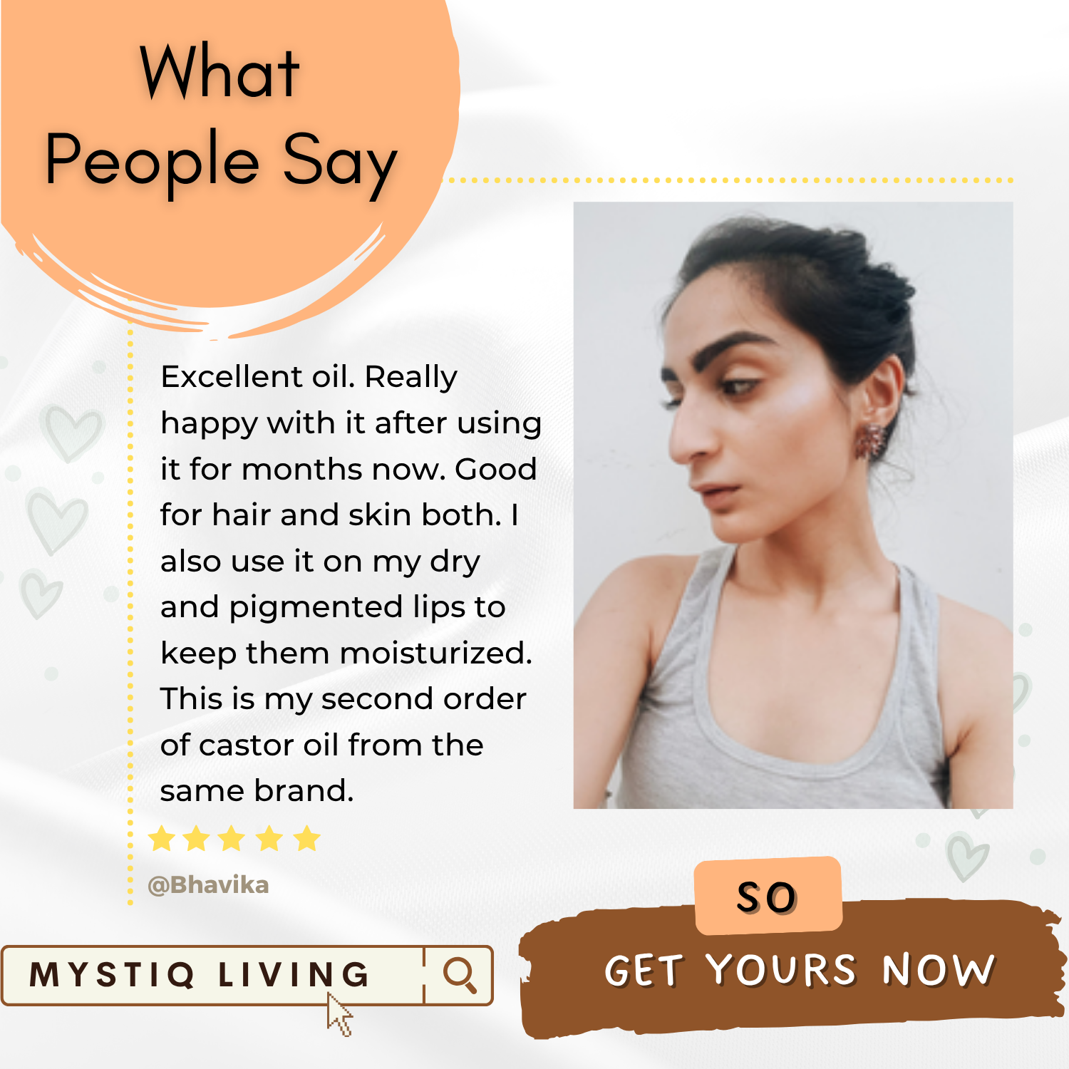 Castor Oil for Hair Growth, Nourishment of Skin | Cold Pressed, 100% Pure & Natural