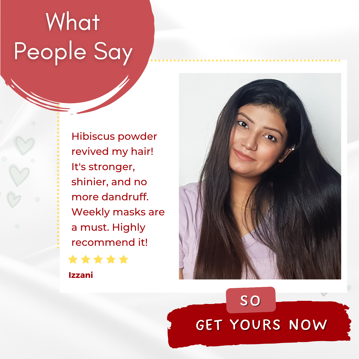 Hibiscus Powder | 100% Pure Organic Gudhal Powder