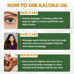 Castor Oil & Kalonji Oil -Nourishing Combo | Cold Pressed, 100% Pure & Natural