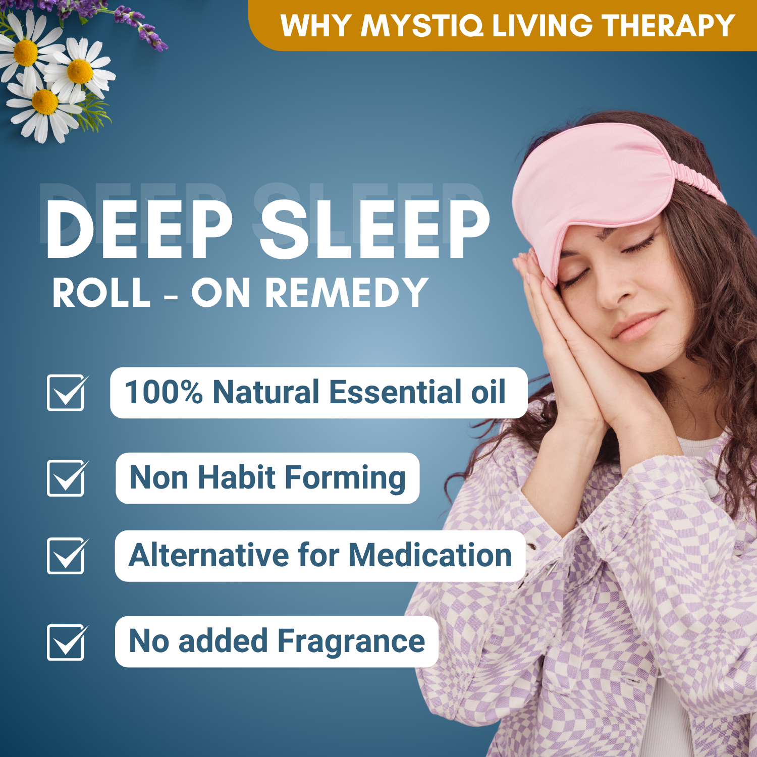 Deep Sleep Roll On for Regulating Sleep Cycle, Restful Sleep and Calms the Nerves