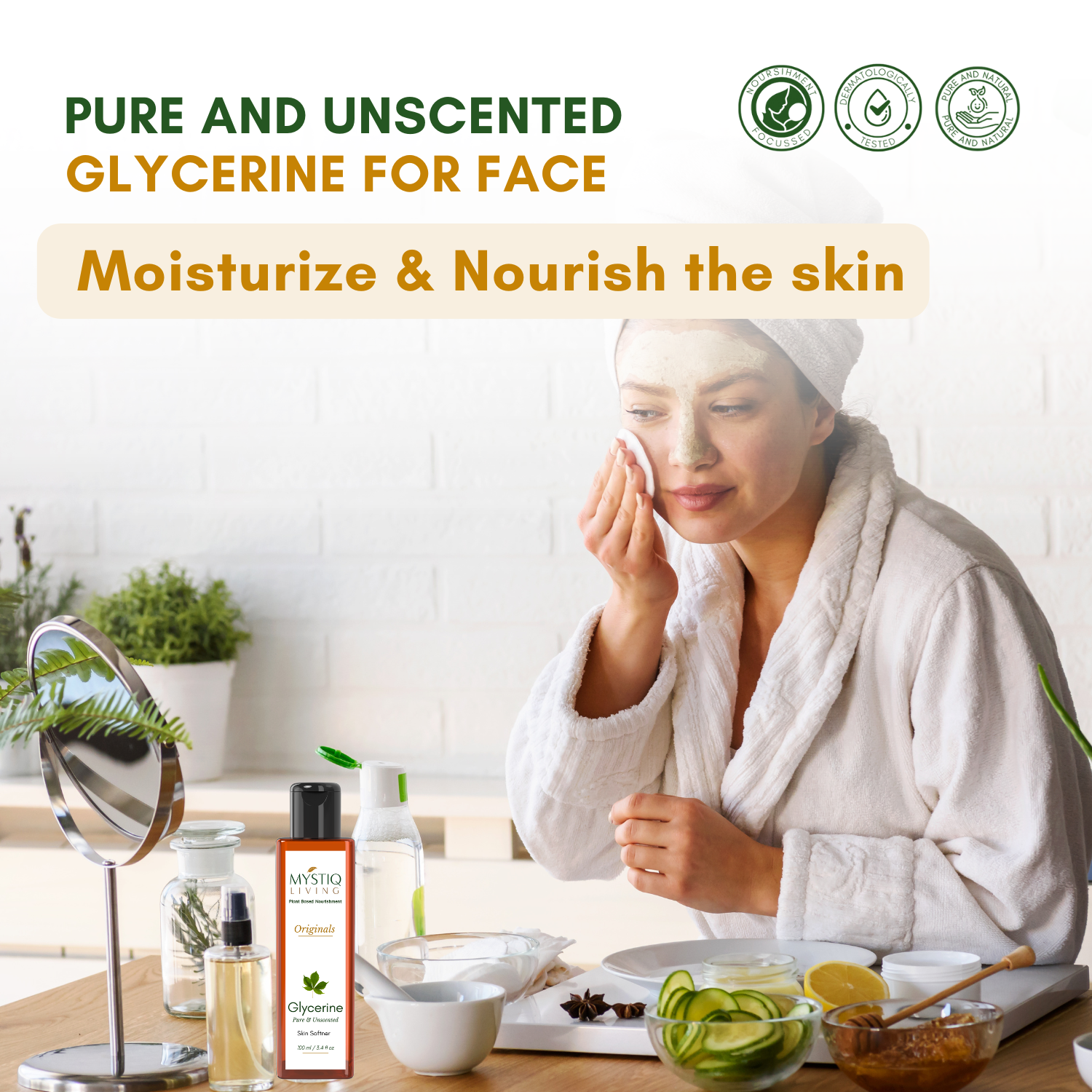 Glycerine for Face, Skin and Body Care