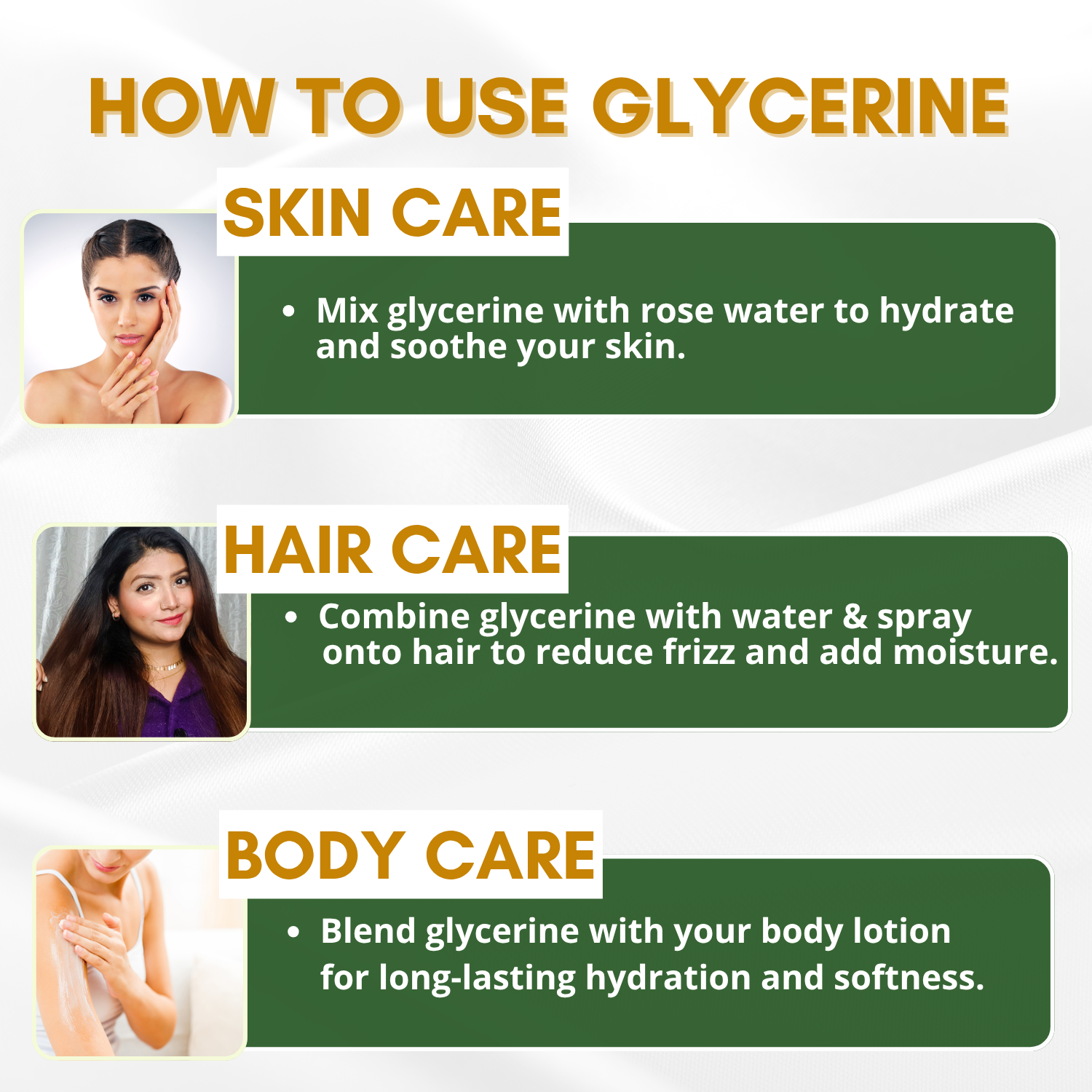 Glycerine for Face, Skin and Body Care