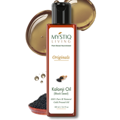 Kalonji Oil for Healthy Hair and Skin, Prevents Greying, Itchy Scalp | Cold Pressed, 100% Pure & Natural
