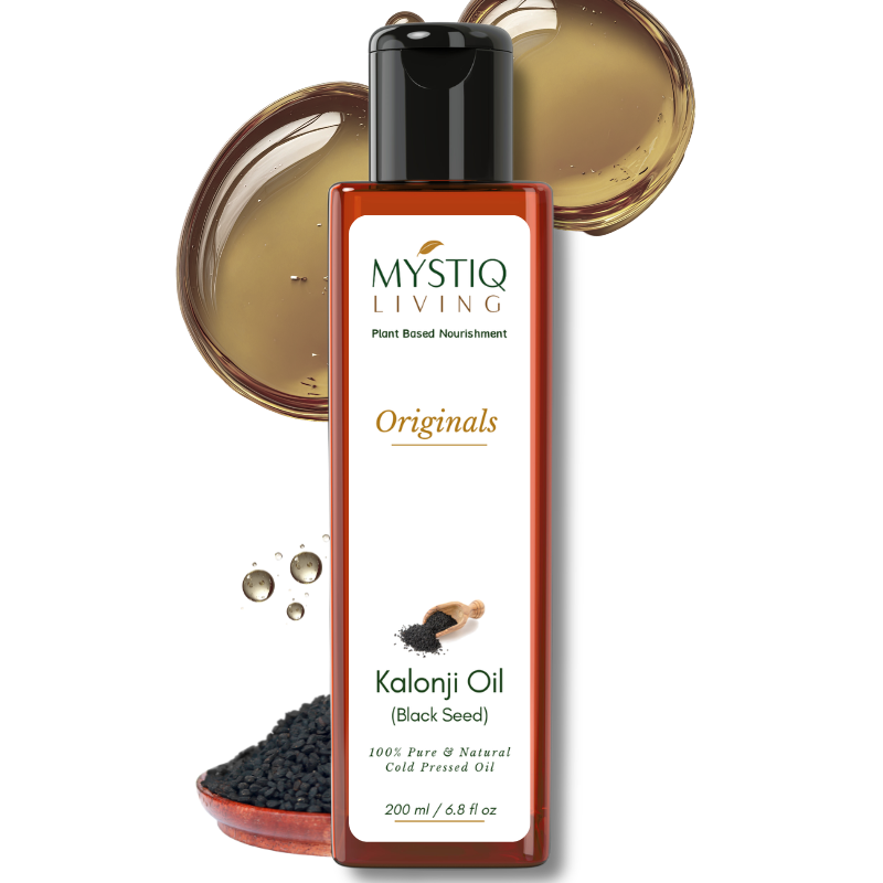 Kalonji Oil for Healthy Hair and Skin, Prevents Greying, Itchy Scalp | Cold Pressed, 100% Pure & Natural
