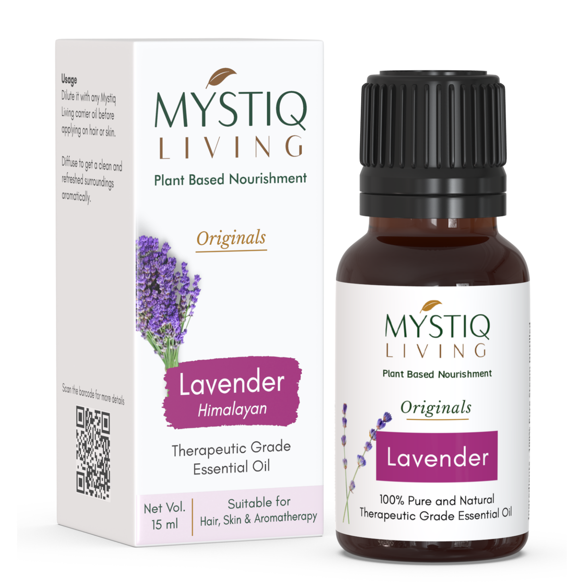 Lavender Essential Oil for Skin, Hair & Aromatherapy